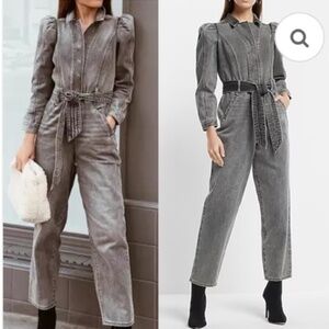 Express denim jumpsuit